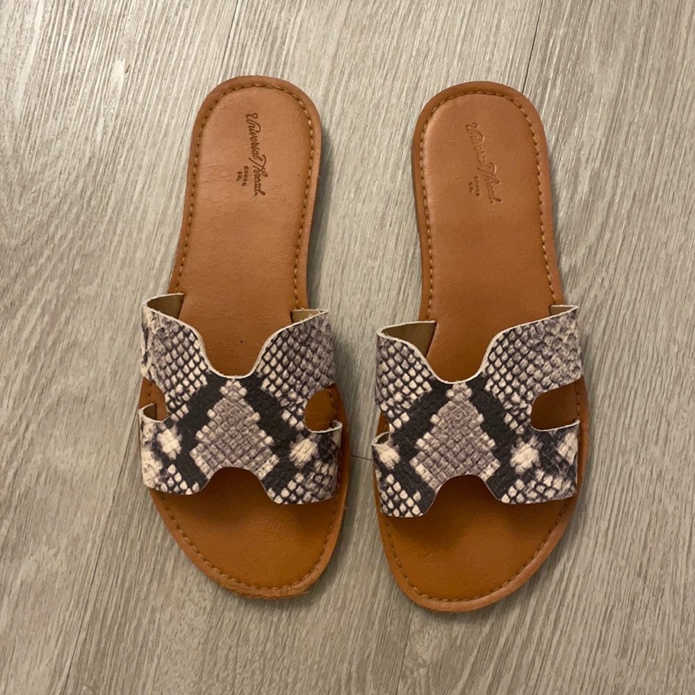 Snakeskin Pattern Sandals